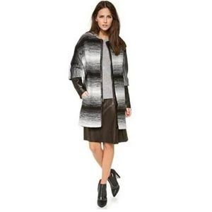 Stylish Black and Gray Women's Coat